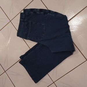 4/$40 Blue Bejeweled Jeans - Size Large (Short)